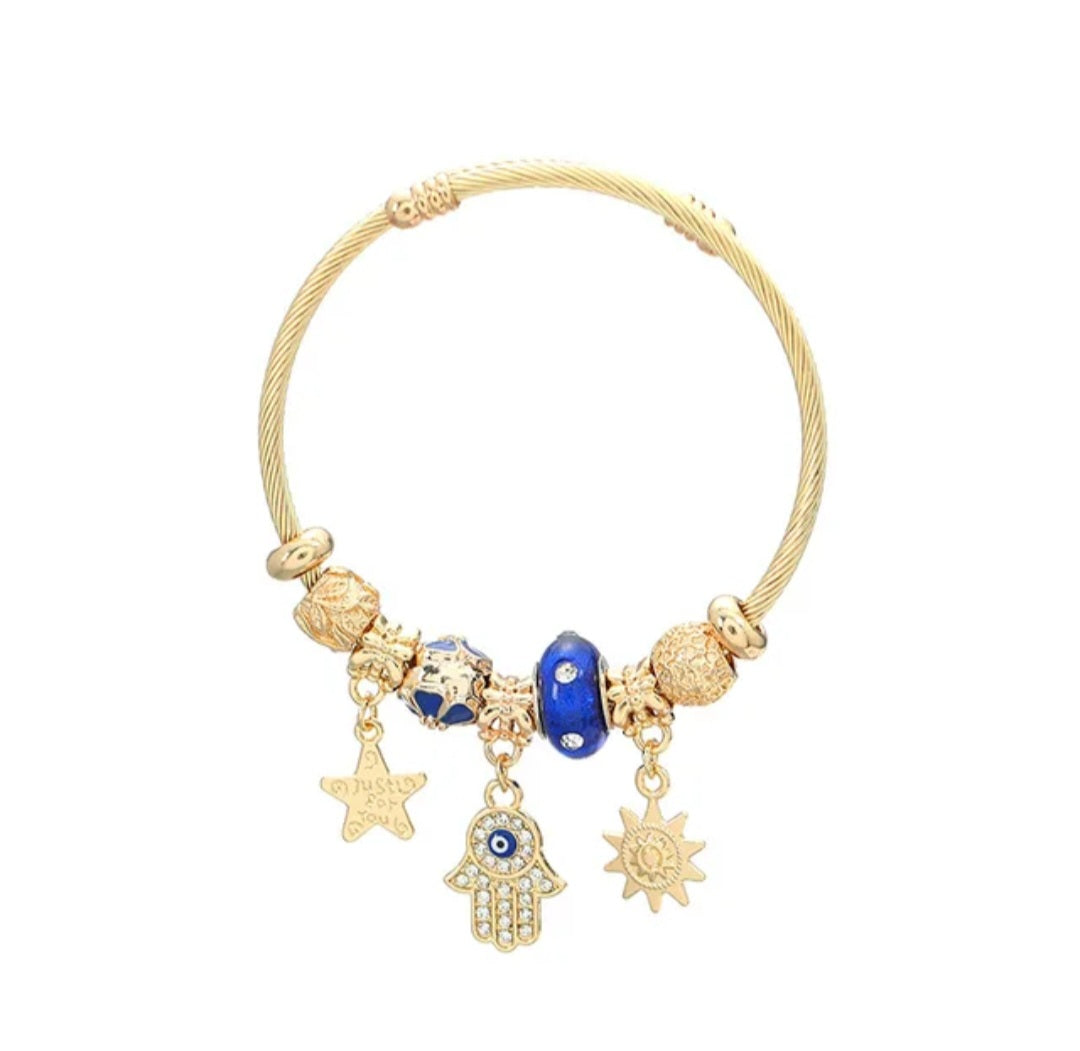 Stainless steel bracelet for women, an ideal gift. Evil eye, red eye, blue eye