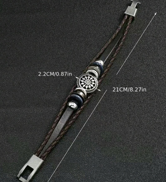 Pulseras para hombre de cuero pulseras para detalles para hombre