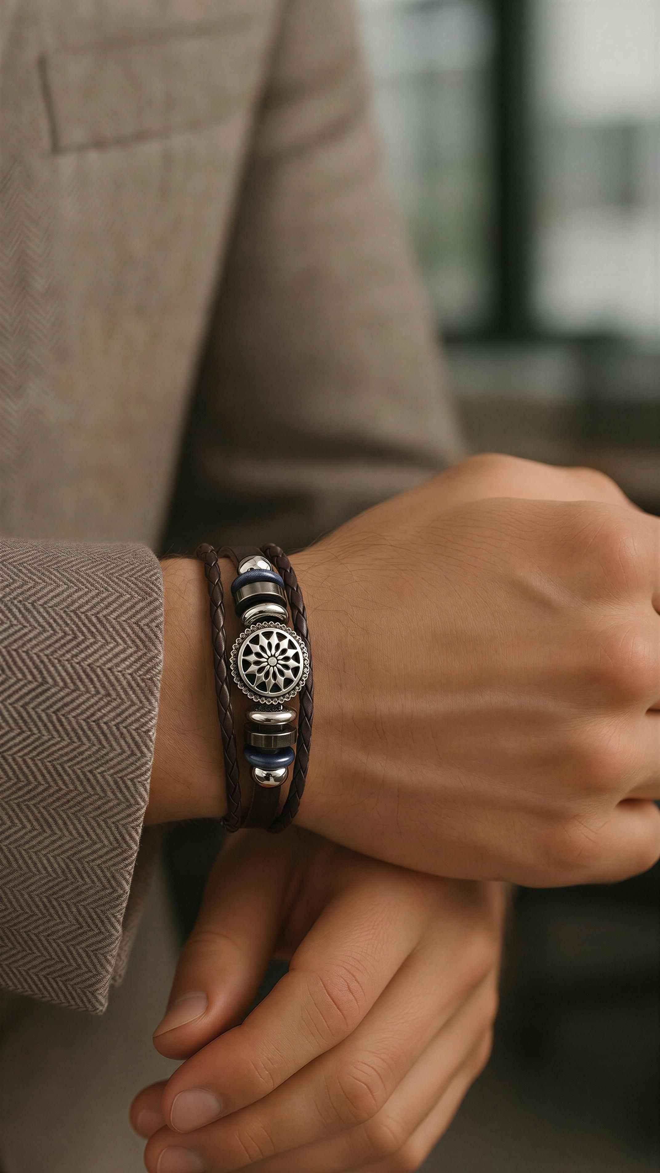 Men's Leather Bracelets — Gifts for Men
