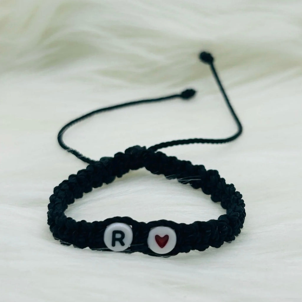 Personalized Rope Friendship Bracelets with Initials