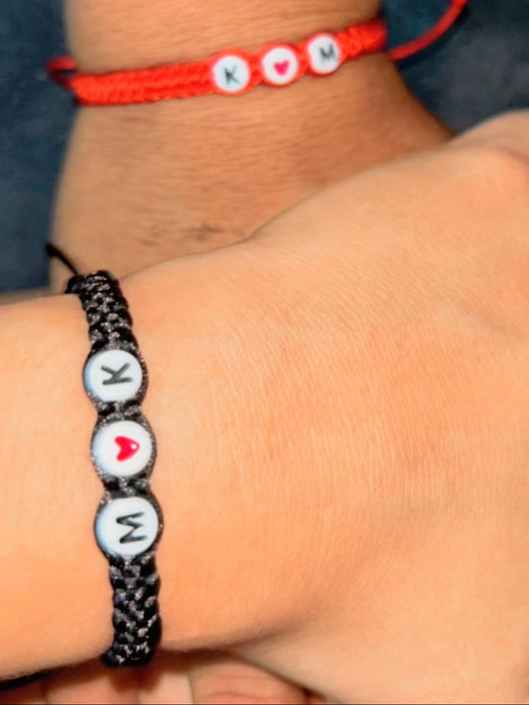 Personalized Couples Initial Bracelet Set for Couples