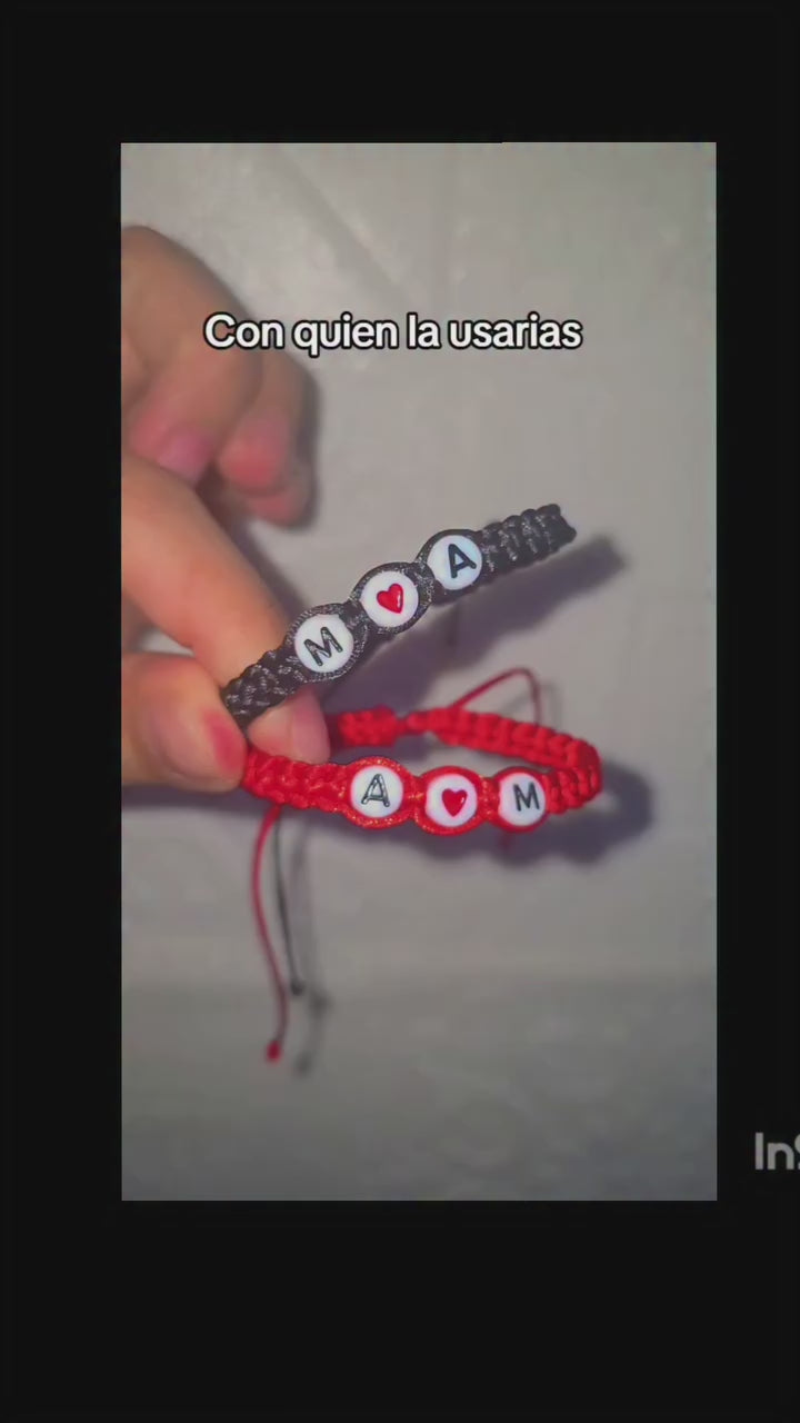 Personalized Couples Initial Adjustable Bracelet Set  Ideal Gift for Couples,