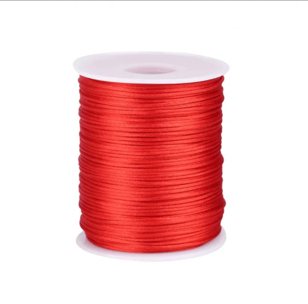 1MM Nylon Satin Cord Beading Braided Thread String for Macrame Bracelets Chinese Knotting,Necklaces,Jewelry Making