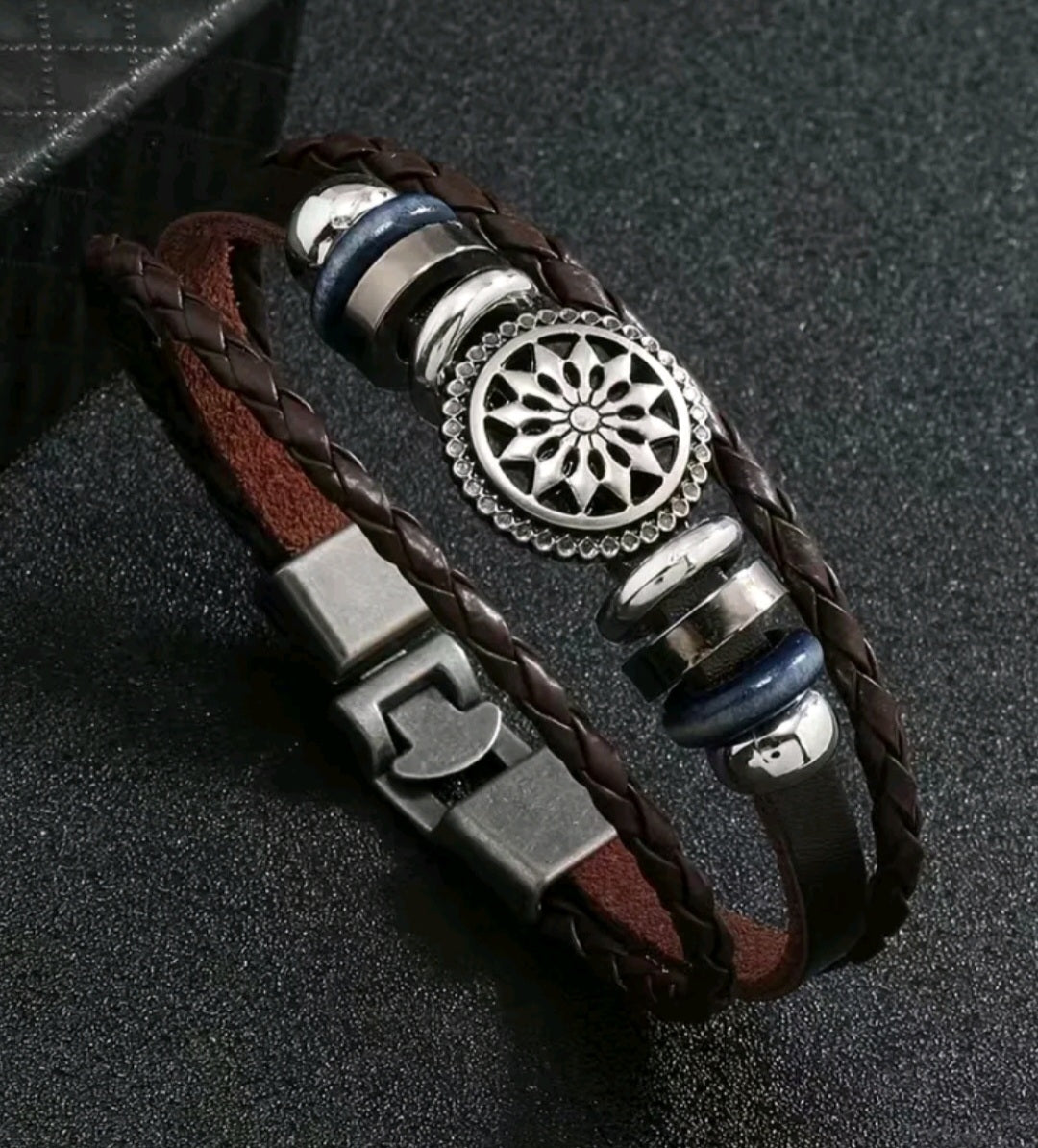Pulseras para hombre de cuero pulseras para detalles para hombre