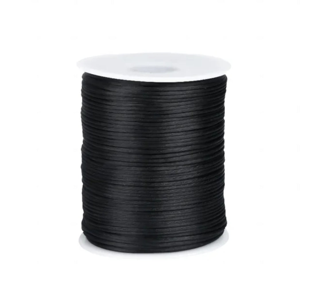 1MM Nylon Satin Cord Beading Braided Thread String for Macrame Bracelets Chinese Knotting,Necklaces,Jewelry Making